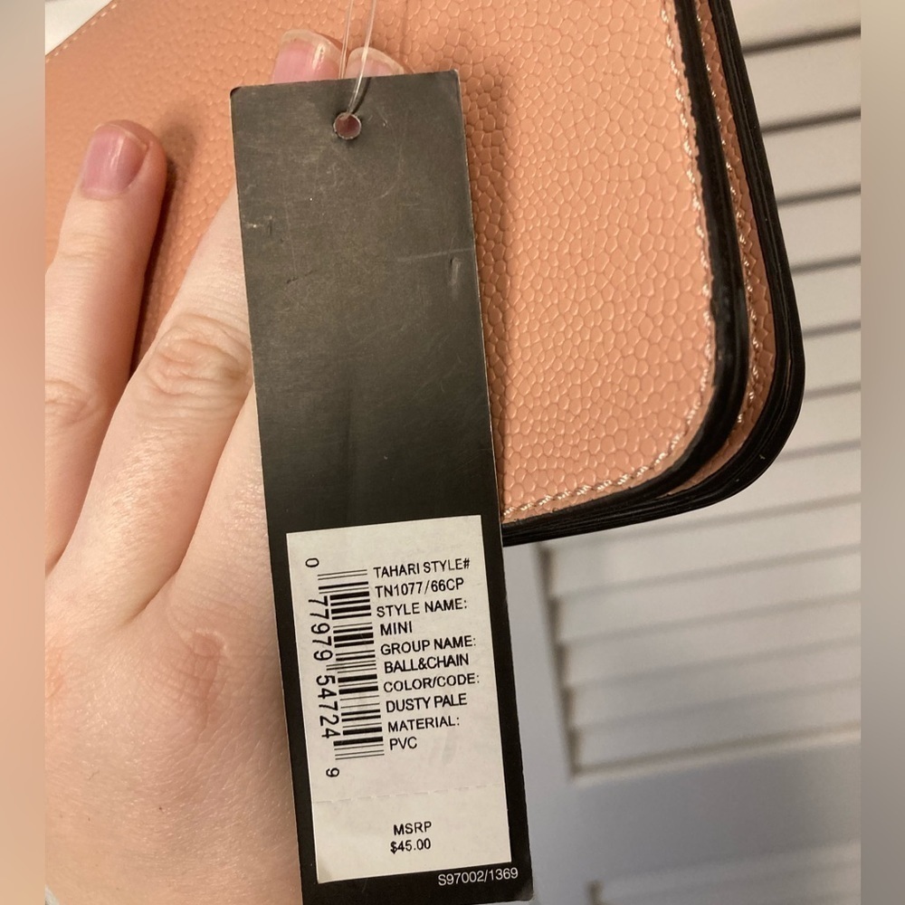 NWT Tahari Pink And Silver Small Crossbody Bag - Picture 11 of 16